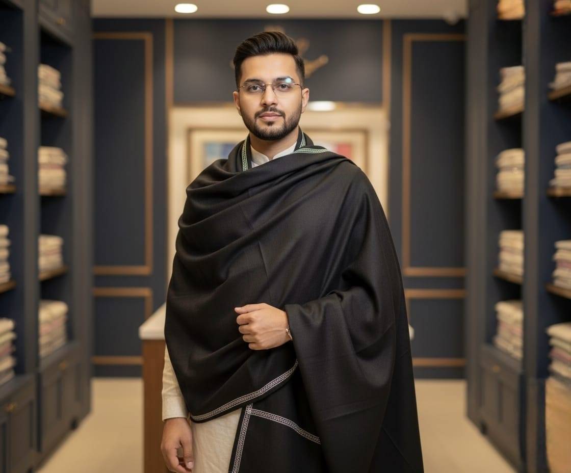 শীতের শাল - কালো কালার | Winter Shawl